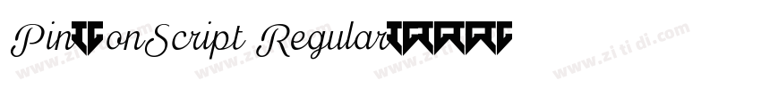 PinyonScript Regular字体转换